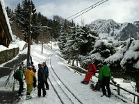 2014-02-08 11.10.48  Hardly a big crowd down at the train stop